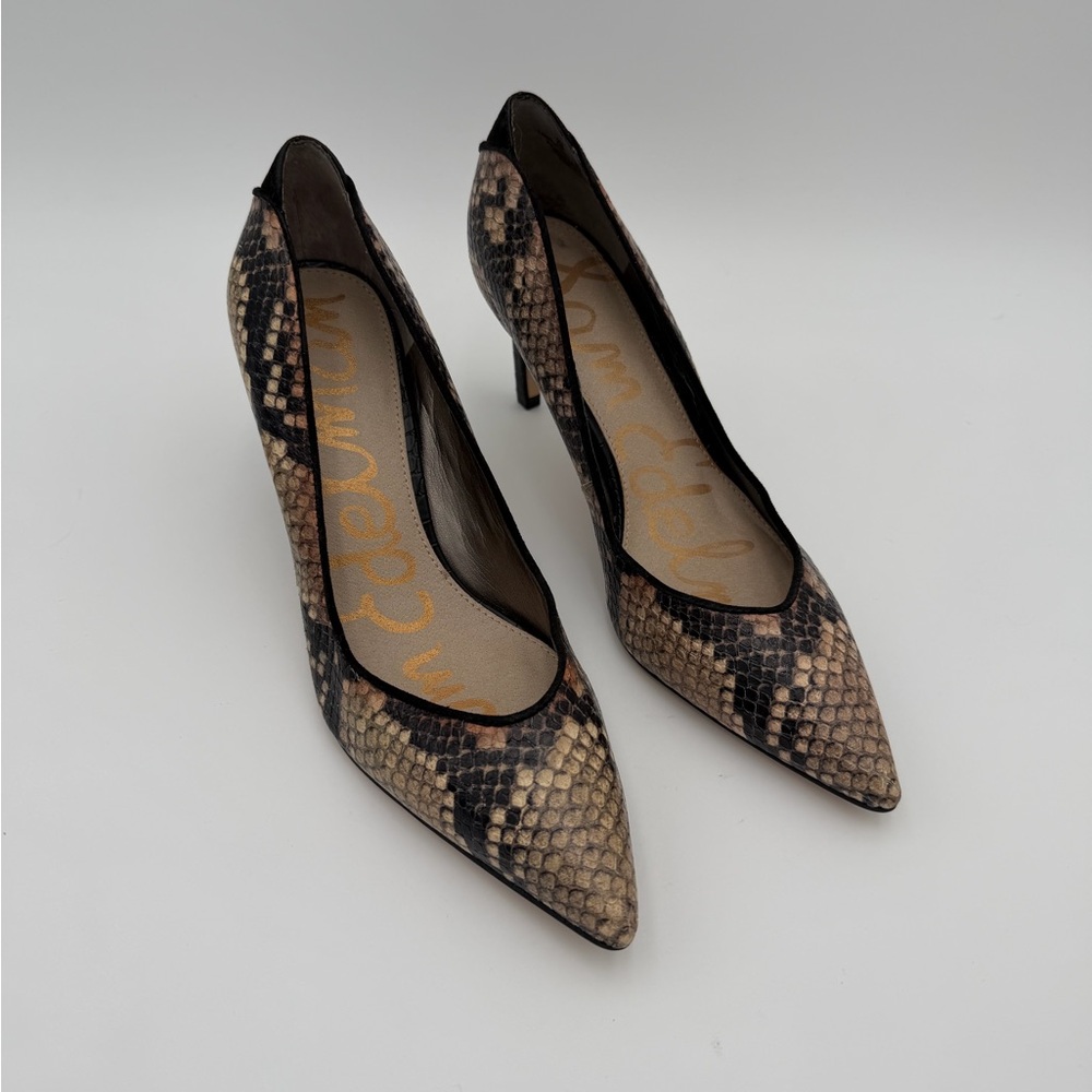 Sam Edelman Hazel Snakeskin Patterned Women's Pum… - image 1